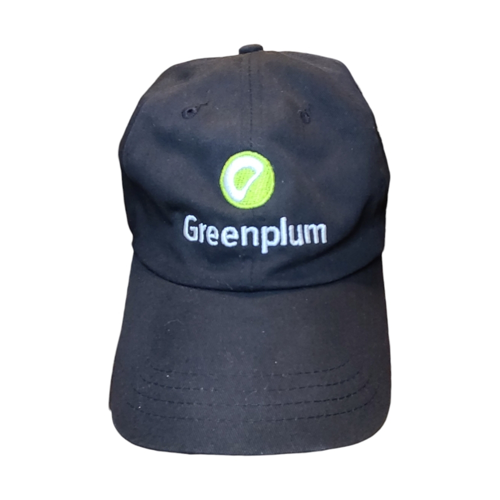 Greenplum Hat Baseball Cap Strap Black With Logo